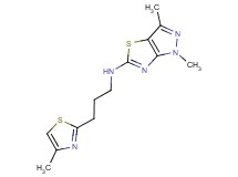 1,3-dimethyl-N-[3-(4-methyl-1,3-thiazol-2-yl)propyl]-1H-pyrazolo[3,4-d][1,3]thiazol-5-amine