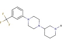 1-(3-piperidinyl)-4-[3-(trifluoromethyl)phenyl]piperazine