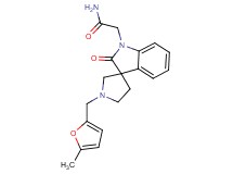 2-[1'-[(5-methyl-2-furyl)methyl]-2-oxospiro[indole-3,3'-pyrrolidin]-1(2H)-yl]acetamide