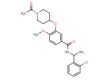 3-[(1-acetyl-4-piperidinyl)oxy]-N-[1-(2-chlorophenyl)ethyl]-4-methoxybenzamide