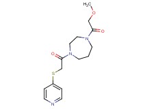 1-(methoxyacetyl)-4-[(pyridin-4-ylthio)acetyl]-1,4-diazepane