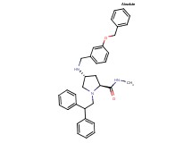(4R)-4-{[3-(benzyloxy)benzyl]amino}-1-(2,2-diphenylethyl)-N-methyl-L-prolinamide