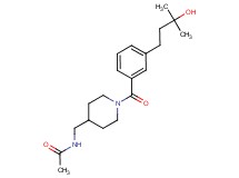 N-({1-[3-(3-hydroxy-3-methylbutyl)benzoyl]-4-piperidinyl}methyl)acetamide