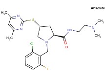 (4R)-1-(2-chloro-6-fluorobenzyl)-N-[2-(dimethylamino)ethyl]-4-[(4,6-dimethyl-2-pyrimidinyl)thio]-L-prolinamide