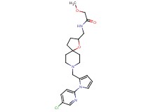 N-[(8-{[1-(5-chloro-2-pyridinyl)-1H-pyrrol-2-yl]methyl}-1-oxa-8-azaspiro[4.5]dec-2-yl)methyl]-2-methoxyacetamide