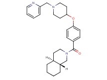 (4aS*,8aR*)-2-(4-{[1-(2-pyridinylmethyl)-4-piperidinyl]oxy}benzoyl)decahydroisoquinoline