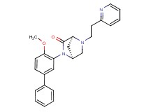 (1S*,4S*)-2-(4-methoxy-3-biphenylyl)-5-[2-(2-pyridinyl)ethyl]-2,5-diazabicyclo[2.2.1]heptan-3-one