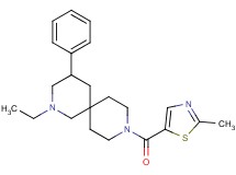 2-ethyl-9-[(2-methyl-1,3-thiazol-5-yl)carbonyl]-4-phenyl-2,9-diazaspiro[5.5]undecane