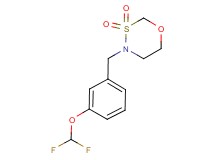 4-[3-(difluoromethoxy)benzyl]-1,3,4-oxathiazinane 3,3-dioxide