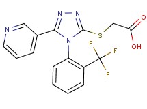 ({5-pyridin-3-yl-4-[2-(trifluoromethyl)phenyl]-4H-1,2,4-triazol-3-yl}thio)acetic acid