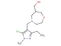 {4-[(5-chloro-3-ethyl-1-methyl-1H-pyrazol-4-yl)methyl]-1,4-oxazepan-6-yl}methanol