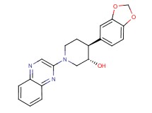 (3S*,4S*)-4-(1,3-benzodioxol-5-yl)-1-quinoxalin-2-ylpiperidin-3-ol