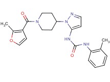 N-{1-[1-(2-methyl-3-furoyl)-4-piperidinyl]-1H-pyrazol-5-yl}-N'-(2-methylphenyl)urea