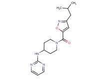 N-{1-[(3-isobutyl-5-isoxazolyl)carbonyl]-4-piperidinyl}-2-pyrimidinamine
