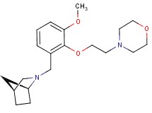 (1S*,4S*)-2-[3-methoxy-2-(2-morpholin-4-ylethoxy)benzyl]-2-azabicyclo[2.2.1]heptane