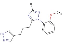 1-(2-methoxyphenyl)-5-[3-(1H-pyrazol-4-yl)propyl]-1H-1,2,4-triazole