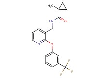 1-methyl-N-({2-[3-(trifluoromethyl)phenoxy]pyridin-3-yl}methyl)cyclopropanecarboxamide