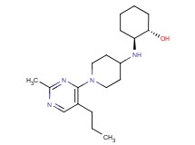 (1S*,2S*)-2-{[1-(2-methyl-5-propylpyrimidin-4-yl)piperidin-4-yl]amino}cyclohexanol
