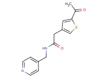 2-(5-acetyl-3-thienyl)-N-(pyridin-4-ylmethyl)acetamide