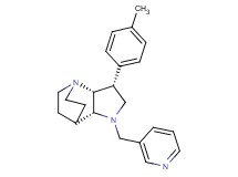 (3R*,3aR*,7aR*)-3-(4-methylphenyl)-1-(pyridin-3-ylmethyl)octahydro-4,7-ethanopyrrolo[3,2-b]pyridine