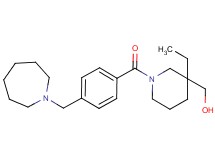 {1-[4-(1-azepanylmethyl)benzoyl]-3-ethyl-3-piperidinyl}methanol