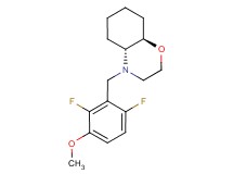 (4aR*,8aR*)-4-(2,6-difluoro-3-methoxybenzyl)octahydro-2H-1,4-benzoxazine