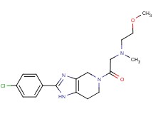 2-[2-(4-chlorophenyl)-1,4,6,7-tetrahydro-5H-imidazo[4,5-c]pyridin-5-yl]-N-(2-methoxyethyl)-N-methyl-2-oxoethanamine