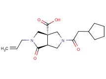 (3aS*,6aS*)-2-allyl-5-(cyclopentylacetyl)-1-oxohexahydropyrrolo[3,4-c]pyrrole-3a(1H)-carboxylic acid