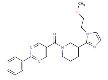 5-({3-[1-(2-methoxyethyl)-1H-imidazol-2-yl]piperidin-1-yl}carbonyl)-2-phenylpyrimidine