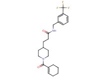 3-[1-(1-cyclohexen-1-ylcarbonyl)-4-piperidinyl]-N-[3-(trifluoromethyl)benzyl]propanamide