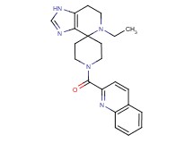 5-ethyl-1'-(quinolin-2-ylcarbonyl)-1,5,6,7-tetrahydrospiro[imidazo[4,5-c]pyridine-4,4'-piperidine]