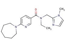 6-(1-azepanyl)-N-ethyl-N-[(1-methyl-1H-imidazol-2-yl)methyl]nicotinamide