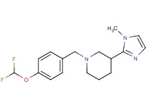 1-[4-(difluoromethoxy)benzyl]-3-(1-methyl-1H-imidazol-2-yl)piperidine