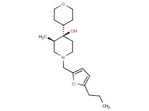 (3R*,4R*)-3-methyl-1-[(5-propyl-2-furyl)methyl]-4-(tetrahydro-2H-pyran-4-yl)-4-piperidinol