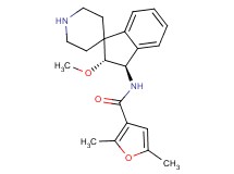 N-[rel-(2R,3R)-2-methoxy-2,3-dihydrospiro[indene-1,4'-piperidin]-3-yl]-2,5-dimethyl-3-furamide hydrochloride