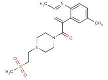 2,6-dimethyl-4-({4-[2-(methylsulfonyl)ethyl]piperazin-1-yl}carbonyl)quinoline
