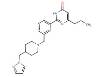 6-propyl-2-(3-{[4-(1H-pyrazol-1-ylmethyl)piperidin-1-yl]methyl}phenyl)pyrimidin-4(3H)-one