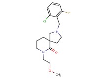 2-(2-chloro-6-fluorobenzyl)-7-(2-methoxyethyl)-2,7-diazaspiro[4.5]decan-6-one