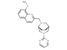 8-methoxy-2-{[(1R*,5R*)-3-(2-pyrimidinyl)-3,6-diazabicyclo[3.2.2]non-6-yl]methyl}quinoline