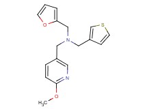 (2-furylmethyl)[(6-methoxypyridin-3-yl)methyl](3-thienylmethyl)amine
