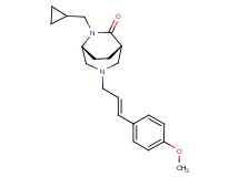 (1S*,5R*)-6-(cyclopropylmethyl)-3-[(2E)-3-(4-methoxyphenyl)prop-2-en-1-yl]-3,6-diazabicyclo[3.2.2]nonan-7-one