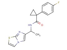 1-(4-fluorophenyl)-N-(1-imidazo[2,1-b][1,3]thiazol-6-ylethyl)cyclopropanecarboxamide