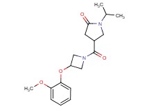 1-isopropyl-4-{[3-(2-methoxyphenoxy)-1-azetidinyl]carbonyl}-2-pyrrolidinone