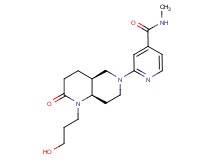 2-[(4aS*,8aR*)-1-(3-hydroxypropyl)-2-oxooctahydro-1,6-naphthyridin-6(2H)-yl]-N-methylisonicotinamide