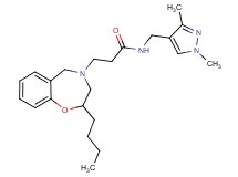 3-(2-butyl-2,3-dihydro-1,4-benzoxazepin-4(5H)-yl)-N-[(1,3-dimethyl-1H-pyrazol-4-yl)methyl]propanamide