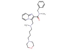 N-benzyl-N-methyl-3-({methyl[4-(4-morpholinyl)butyl]amino}methyl)imidazo[1,2-a]pyridine-2-carboxamide