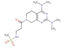 N-{3-[2,4-bis(dimethylamino)-5,8-dihydropyrido[3,4-d]pyrimidin-7(6H)-yl]-3-oxopropyl}methanesulfonamide