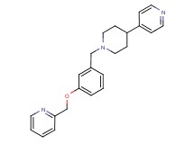 2-({3-[(4-pyridin-4-ylpiperidin-1-yl)methyl]phenoxy}methyl)pyridine