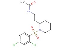 N-(2-{1-[(2,4-dichlorophenyl)sulfonyl]-2-piperidinyl}ethyl)acetamide