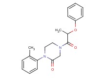 1-(2-methylphenyl)-4-(2-phenoxypropanoyl)-2-piperazinone